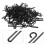 360Pcs Black Plastic Hooks for Hanging Multipurpose Towel Hat Storage 8