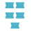 5Pcs Tool for Car Wraps Plastic Dual-Sided Squeegee 6