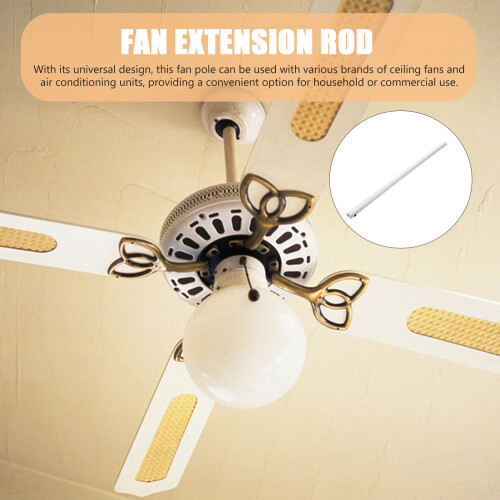 Asta Porta Ventilatore in Ferro Bianco 2