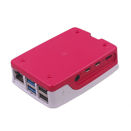 Επίσημο κέλυφος Raspberry Pi4B για 4η γενιά B, κόκκινο και λευκό, με ψύκτρα 1