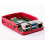 Επίσημο κέλυφος Raspberry Pi4B για 4η γενιά B, κόκκινο και λευκό, με ψύκτρα 5