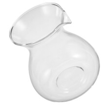 500Ml Glass Sake Carafe Clear Round Belly Wine Decanter for Daily Use