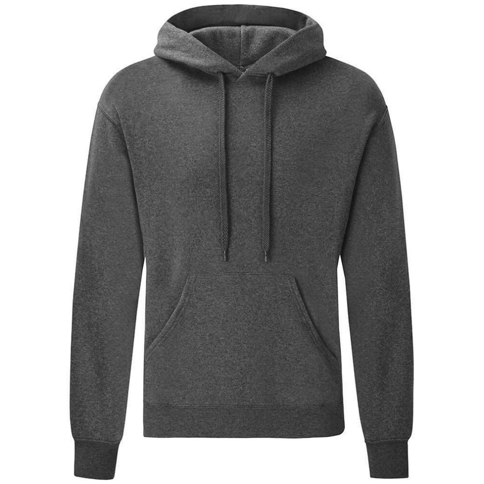 Fruit Of The Loom (M, Dark Grey) Adults Unisex Classic Hooded Sweatshirt