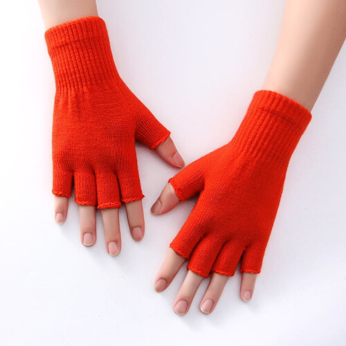 Vinterfingerløse handsker – blød polyester – én størrelse