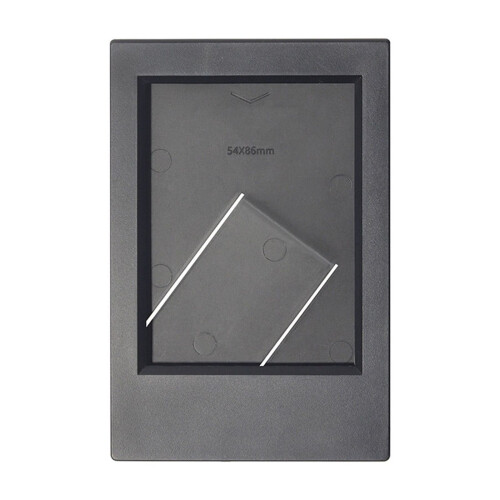 Support de table rectangulaire gris pour mini cadre photo de 3 pouces