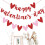 Be Mine Glitter Folie Hjerte Banner 10 fod 1