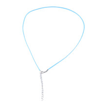 Halskette aus gewachstem Lederband, 45 cm lang, verstellbar mit Karabinerverschluss