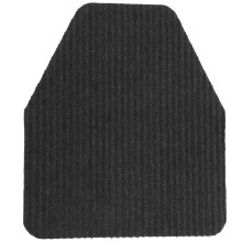 Zwarte PVC urinoirmat 52x44 cm