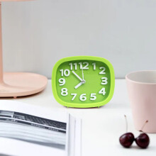 Stille Quartz skrivebordsur med hvide visere, 1 stk.