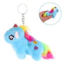 Plüsch-Einhorn-Schlüsselanhänger für Taschen und Schlüssel