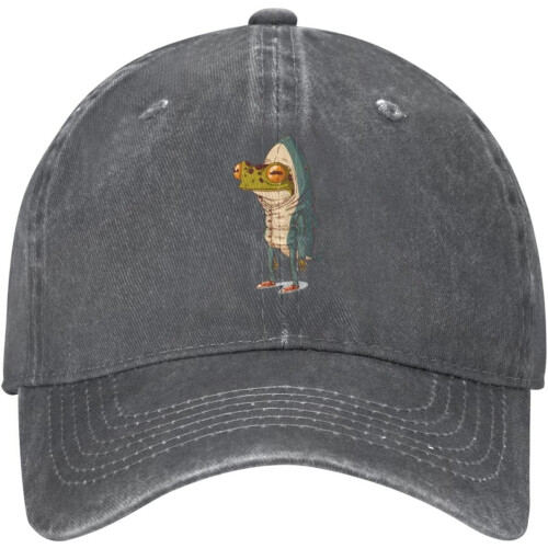 Καπέλο μπέιζμπολ Frog Shark Vintage με πλυμένο τζιν – Ρυθμιζόμενο