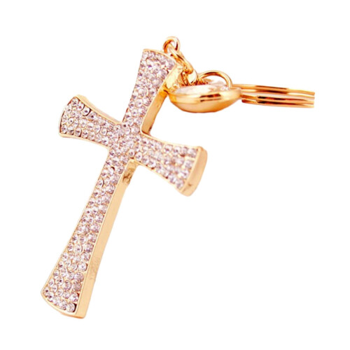 Bling Kors Nøglering til Kvinder, Zinklegering, 2,8"