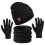 Set unisex composto da cappello, sciarpa e guanti in maglia. 1