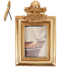 Gold Resin Angel Photo Frame 15.5 x 10 cm
