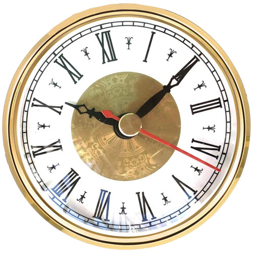 Clock Insert 70mm 80mm 90mm Gold Silver Roman Arabic Quiet 2