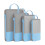 Set di 4 cubi per la compressione dei bagagli da viaggio, colore azzurro cielo. 2