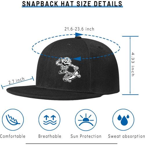 Καπέλο μπέιζμπολ Skull Finger Flat Bill για άνδρες 1