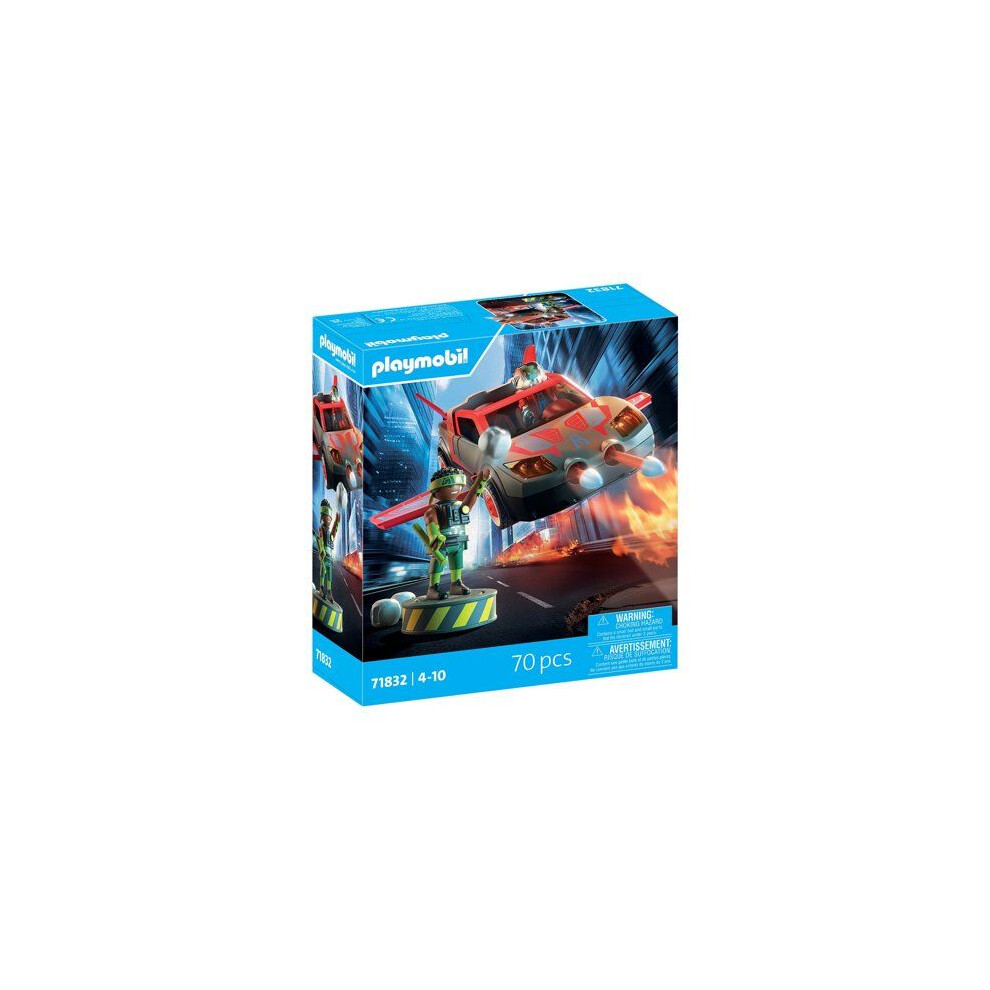 Playmobil 71832 Multifunctional Superhero Vehicle, Super Heroes, 70 Pieces, Suitable For Ages 4 And Up
