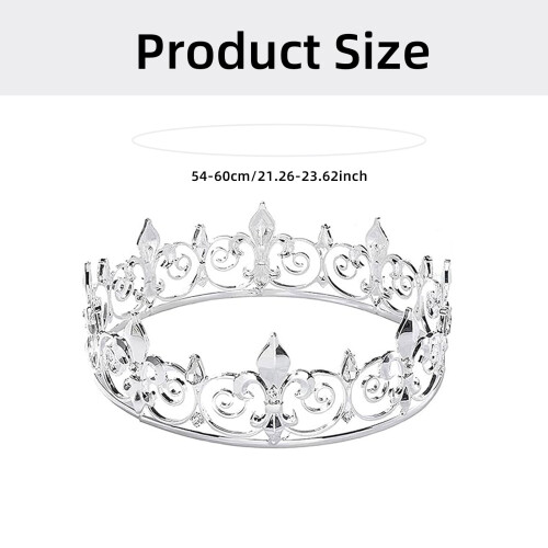 Royal Party Crown with Sash Set Rhinestone Evening Prop 2