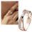 Love Friendship Ring Gold Silver Women's Ring 2