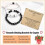 Partnerarmbänder – Schwarzer Achat & Türkis, 7,5 3