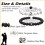 Partnerarmbänder – Schwarzer Achat & Türkis, 7,5 5