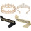 Royal Party Crown with Sash Set Rhinestone Evening Prop 5