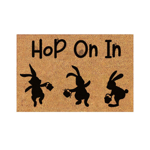 Easter Bunny Coir Doormat 24 x 16 Inch 2