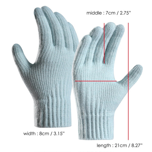 Damen-Strickhandschuhe für Touchscreens – Einheitsgröße 2