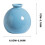 Keramikvase – Kleines blaues Tischgesteck, modern 4