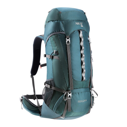 65L Green Tourist Backpack - Lightweight, Durable