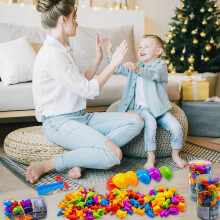 Zählspielzeug ungiftige Farbsortierung für Kinder