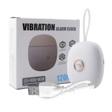 Despertador sonoro com função vibratória para cama e grande visor de LED.