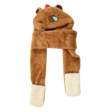 Capybara tegneserie plysjhatt unisex vintertilbehør