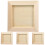 Wood Picture Frames Beige 4-Pack 15x15cm 1