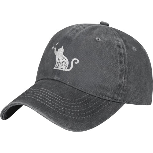 Blomsterkat baseballkasket – Justerbar unisex-hat