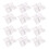 12pcs Cotton Handkerchiefs with Delicate Moon Stitching Soft 1