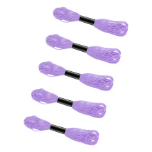Fournitures de couture de croix en polycoton, lots- Lilas