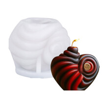 Moules à bougies en Silicone en forme de cœur, pour la-60