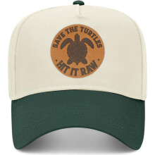 Vintage truckerhatt med skinnlapp, justerbar snapback