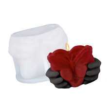 Heart Shape Silicone Candle Molds for Candle Soap Home-B