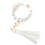 Pulseira chaveiro de contas de silicone para mulheres (1 peça) 1