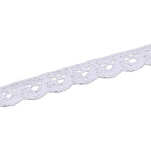 Multipurpose Cotton Lace Edging 1.5Inch Width for-White
