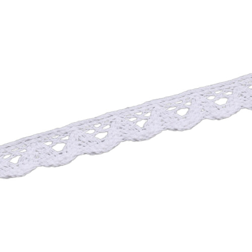 Multipurpose Cotton Lace Edging 1.5Inch Width for-White