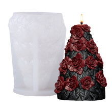 Moule à bougie en Silicone pour arbre de noël, sans-Noël B