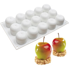 (Style-B) Apple-Shaped Non-Stick Silicone Baking Molds Suitable for & Microwave for Cakes, Soap, Candles, Desserts - Apple Molds for Ovens,
