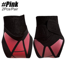 (pink, M) 1 Pair Ankle Brace & Elastic Supports for Men & Women - Adjustable Compression Sleeve with Breathable Mesh, Ergonomic Design