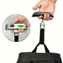 1pc 110lb/50kg Digital Handheld Postal Scale | Hanging Luggage Scale with Backlit LCD | Mini Portable Electronic Scale for Shippin