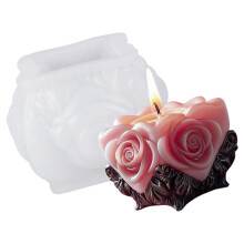 Rose Silicone Candle Mold For Epoxy Resin Candle Soap-Style B