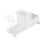 Multi Purpose Metal Desktop Box For Coffee Teas Packets-White 1